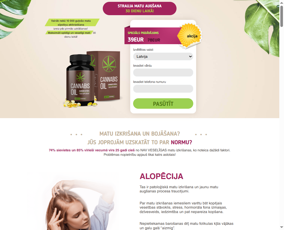 Cannabis Oil produkts