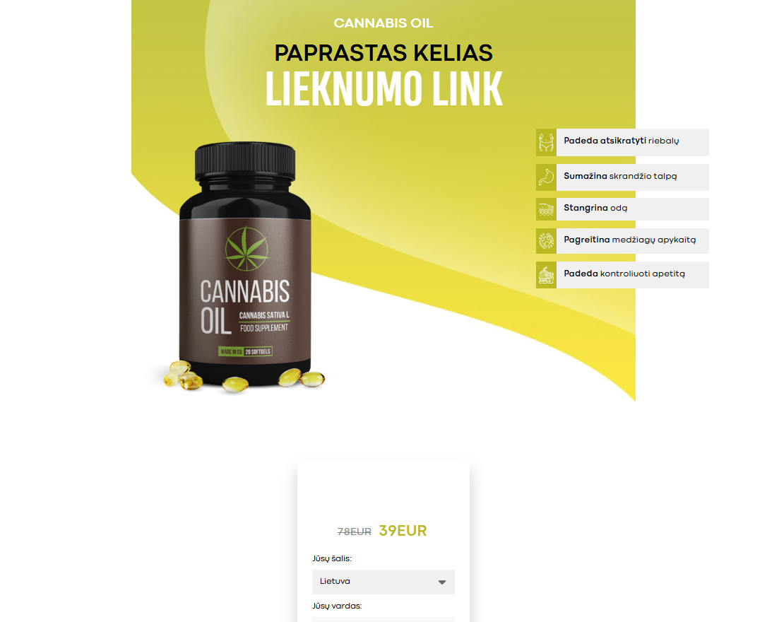 Kanapių aliejaus vaizdas