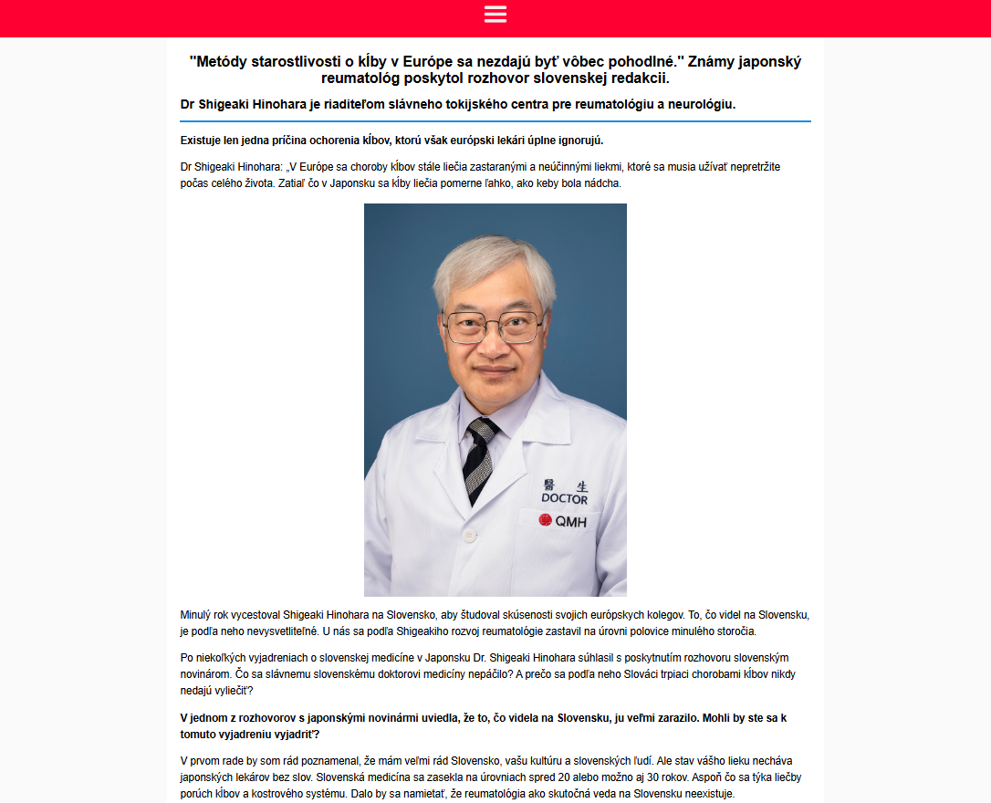 Hondro Sol - Prvá stránka produktu