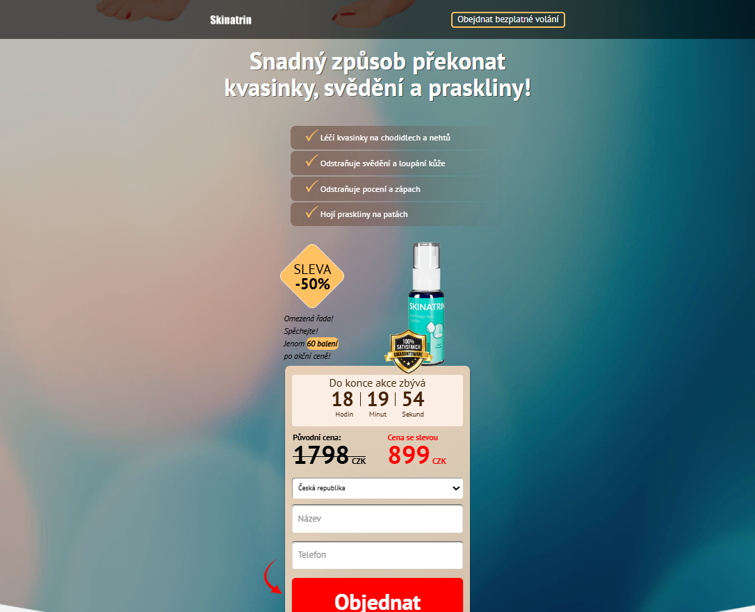 Skinatrin krém proti plísním