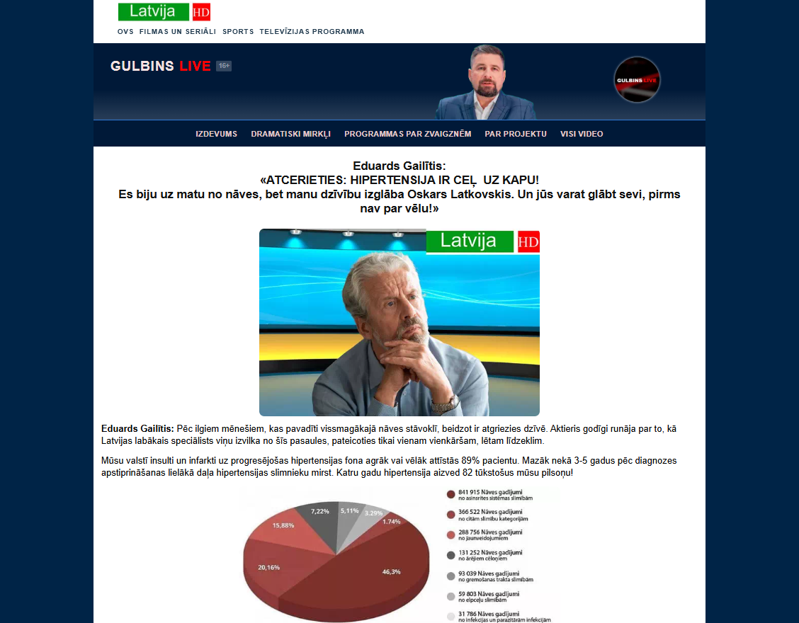 TENSITAL produkts Latvijā