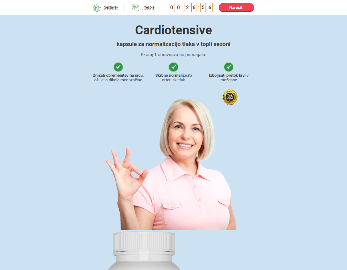 Cardiotensive izdelek za srce