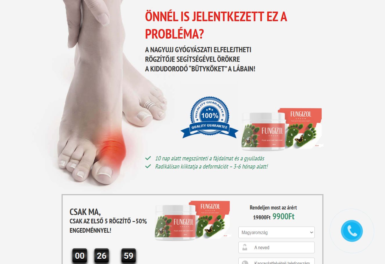 Fungizol termék kép