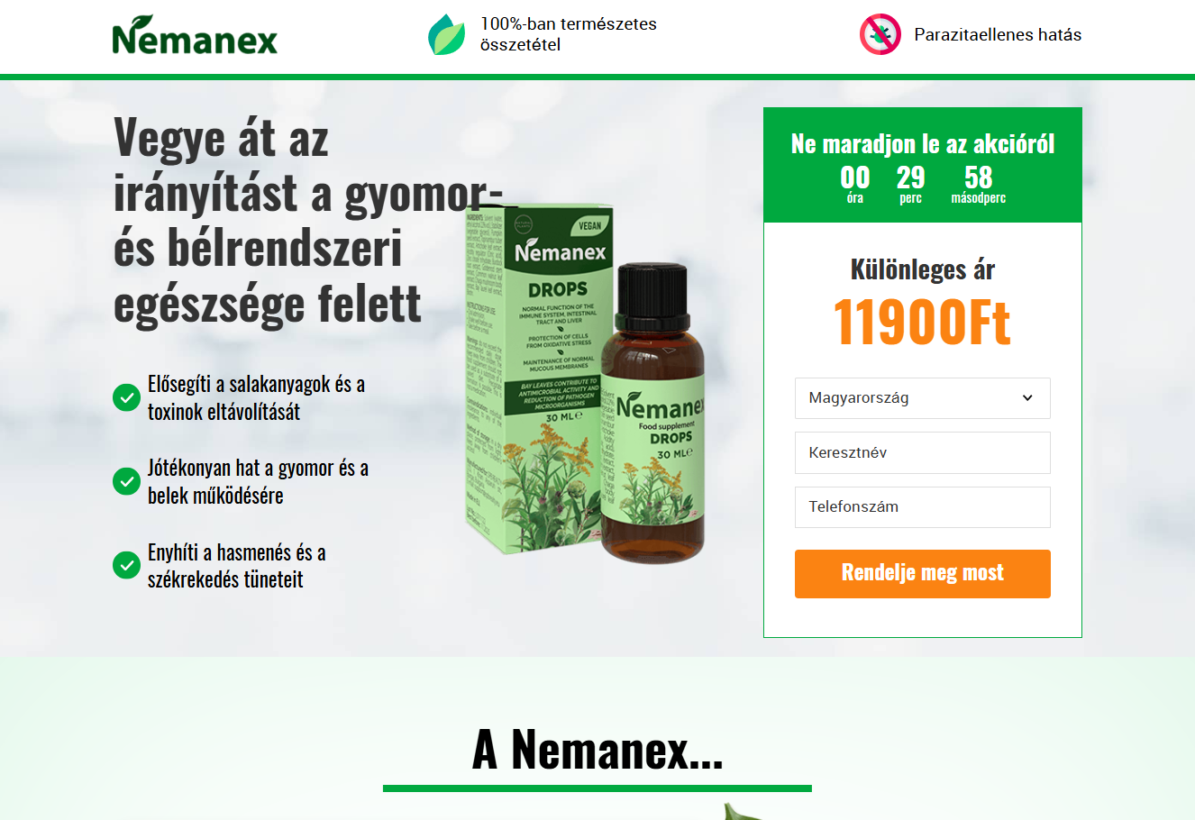 Nemanex termék kép