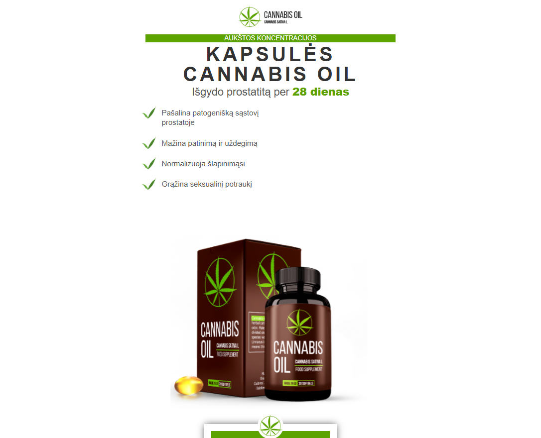 Cannabis Oil produktas