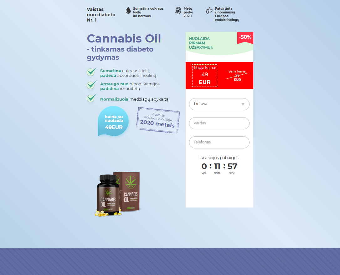 Kanapių aliejaus vaizdas