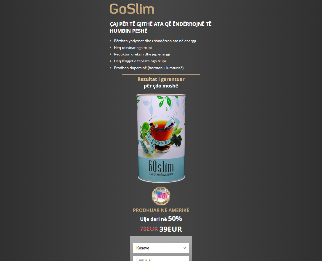 GoSlim proizvod u Kosovu