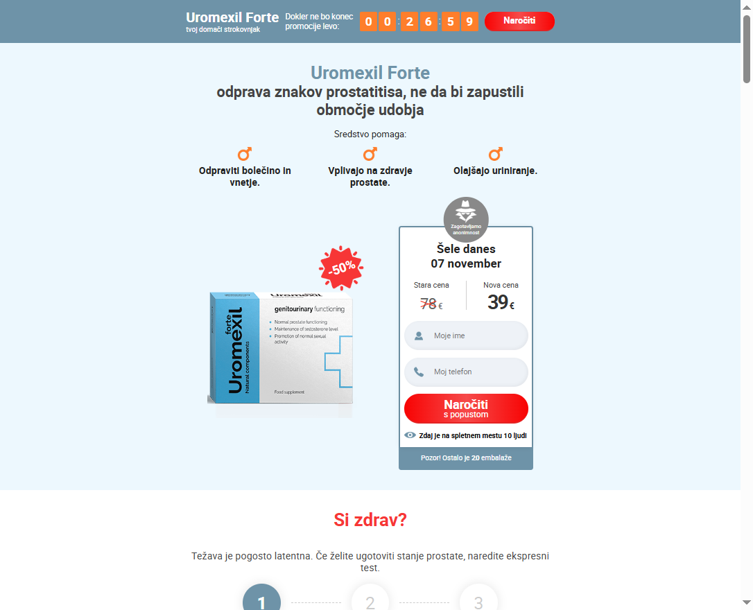 Uromexil Forte prva stran