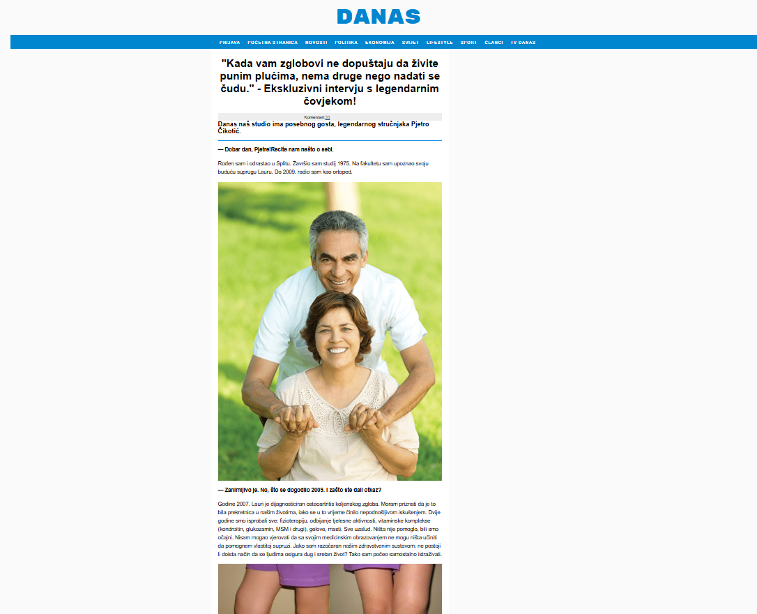 Hondrofrost gel za zglobove