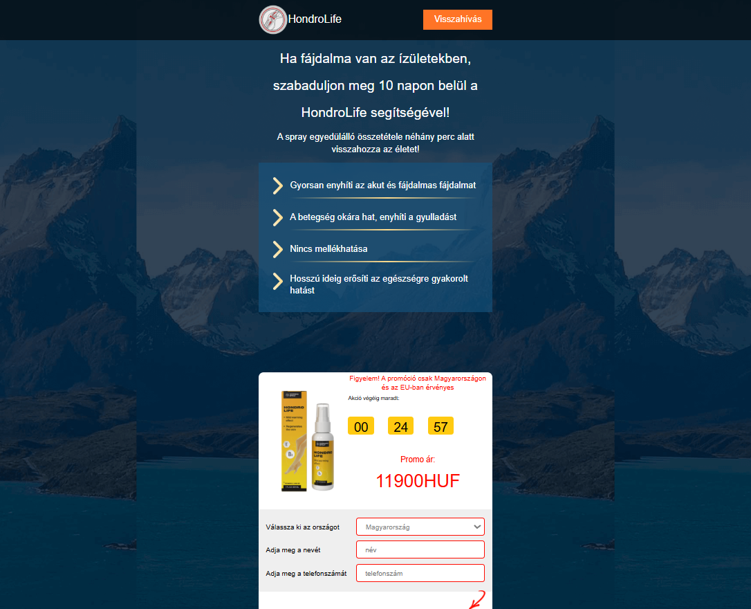 Hondrolife termék kép