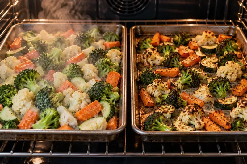 Why Roasted Vegetables Steam Instead of Brown—and How to Fix the Result